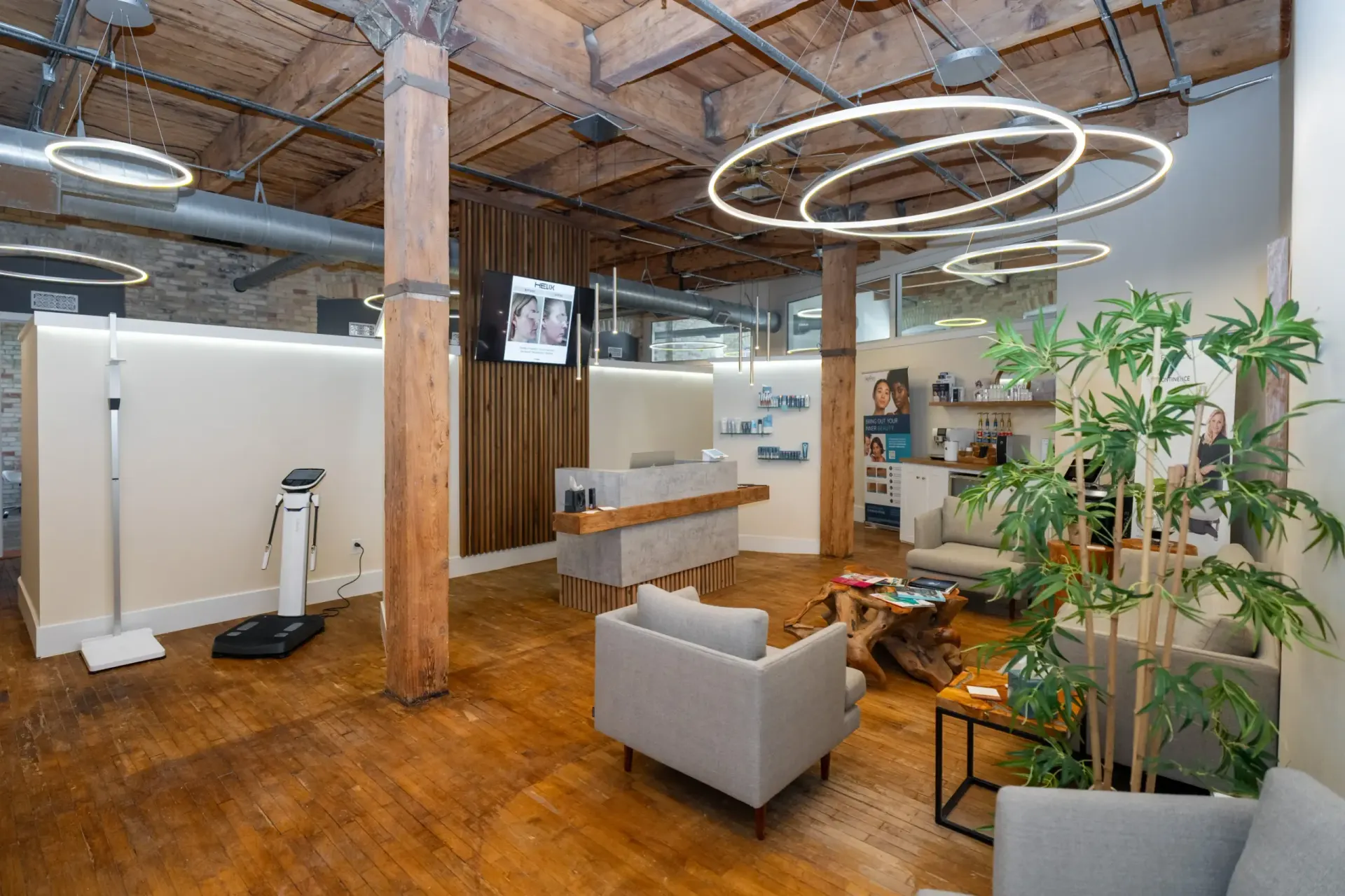 Eternal Wellness Medical Spa welcoming reception area in Traverse City MI